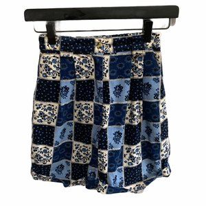 Vintage High Rise Floral Corduroy Shorts 7